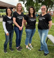 Group of ladies standing in park